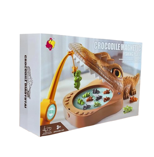 Crocodile Magnetic Fishing Plate for Kids 3 Years above Old Musical Model for Boys and Girls Suspension Panel