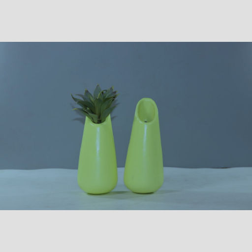 Crazy Green Unique Matt Hanging Cone Planter ceramic pot for home & office