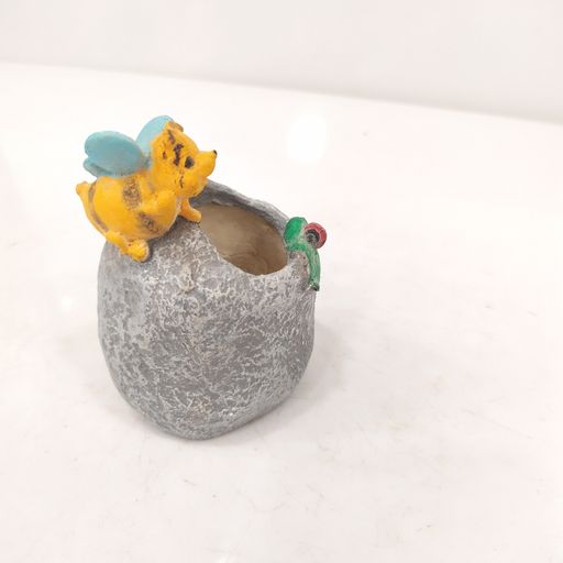 Ceramic honey bees cute mini Ceramic pot for home office desktop