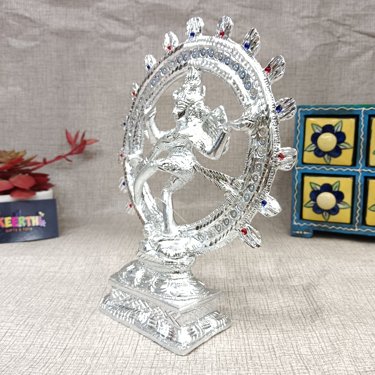 Natraj German silver idol