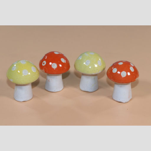 Ceramic Miniature Mushroom Accessories for Decoration in Terranium Playhouse Toy Gardens Pots ceramic pots