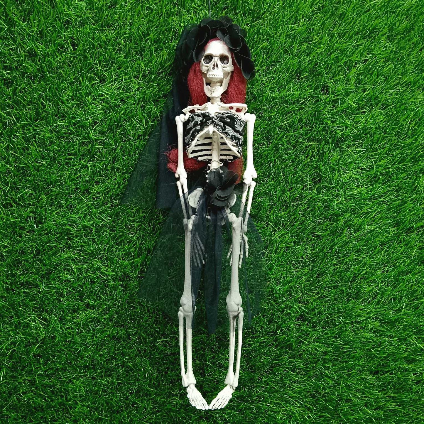 Black Dressed lady Skeleton Halloween