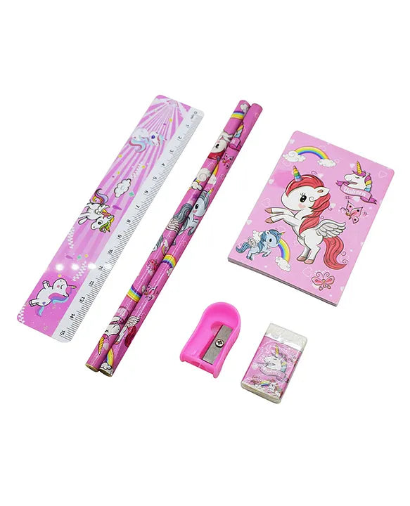 Girls Unicorn Theme Stationery Set pack for Birthday Return Gifts