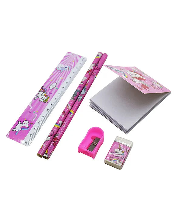 Girls Unicorn Theme Stationery Set pack for Birthday Return Gifts