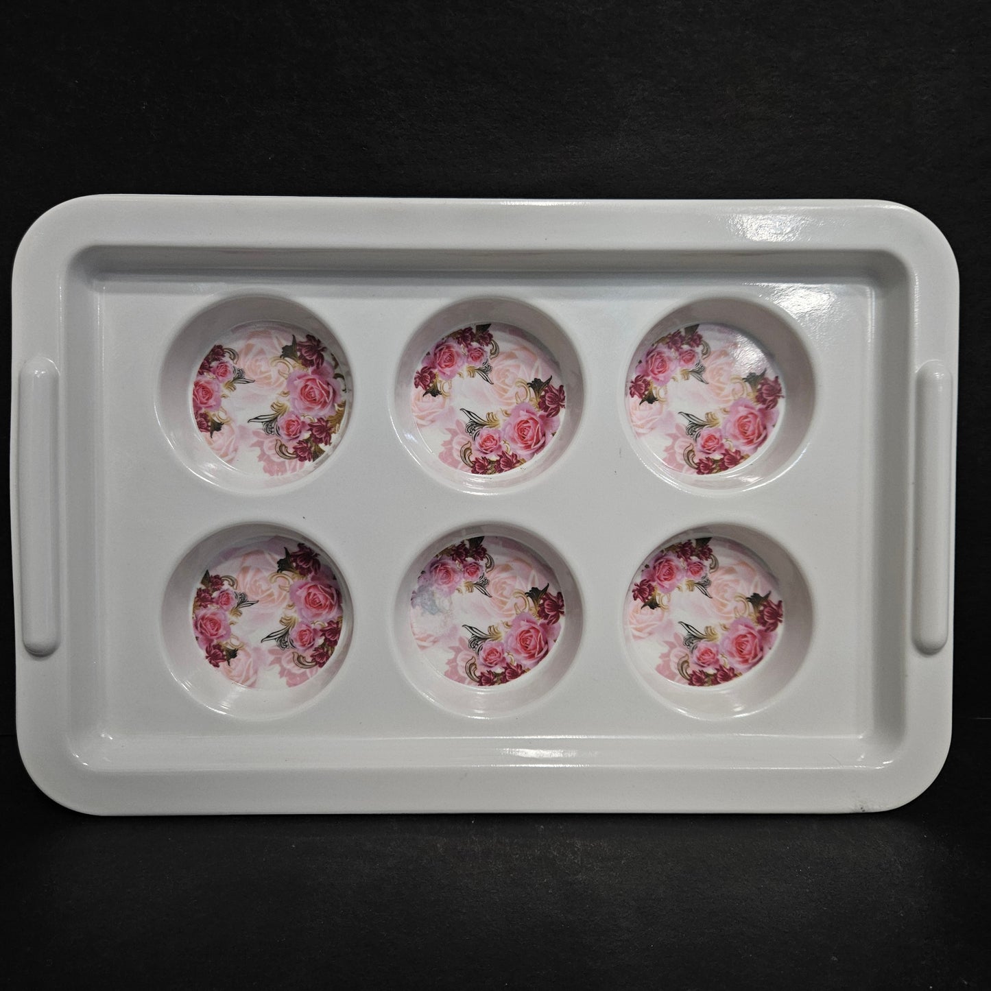 serving designer Tray with compartments glass or cup holders perfect for everyday use