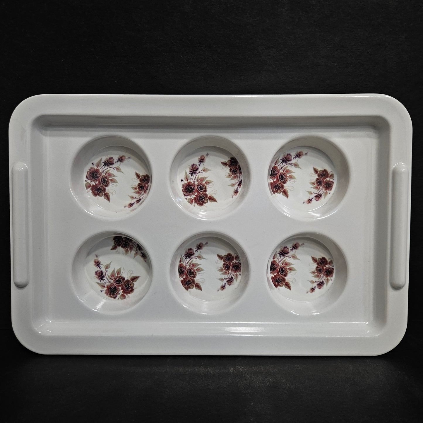 serving designer Tray with compartments glass or cup holders perfect for everyday use