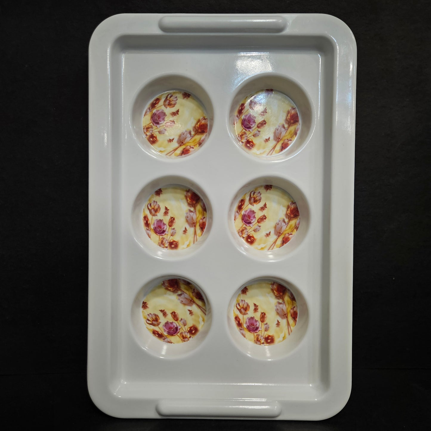serving designer Tray with compartments glass or cup holders perfect for everyday use