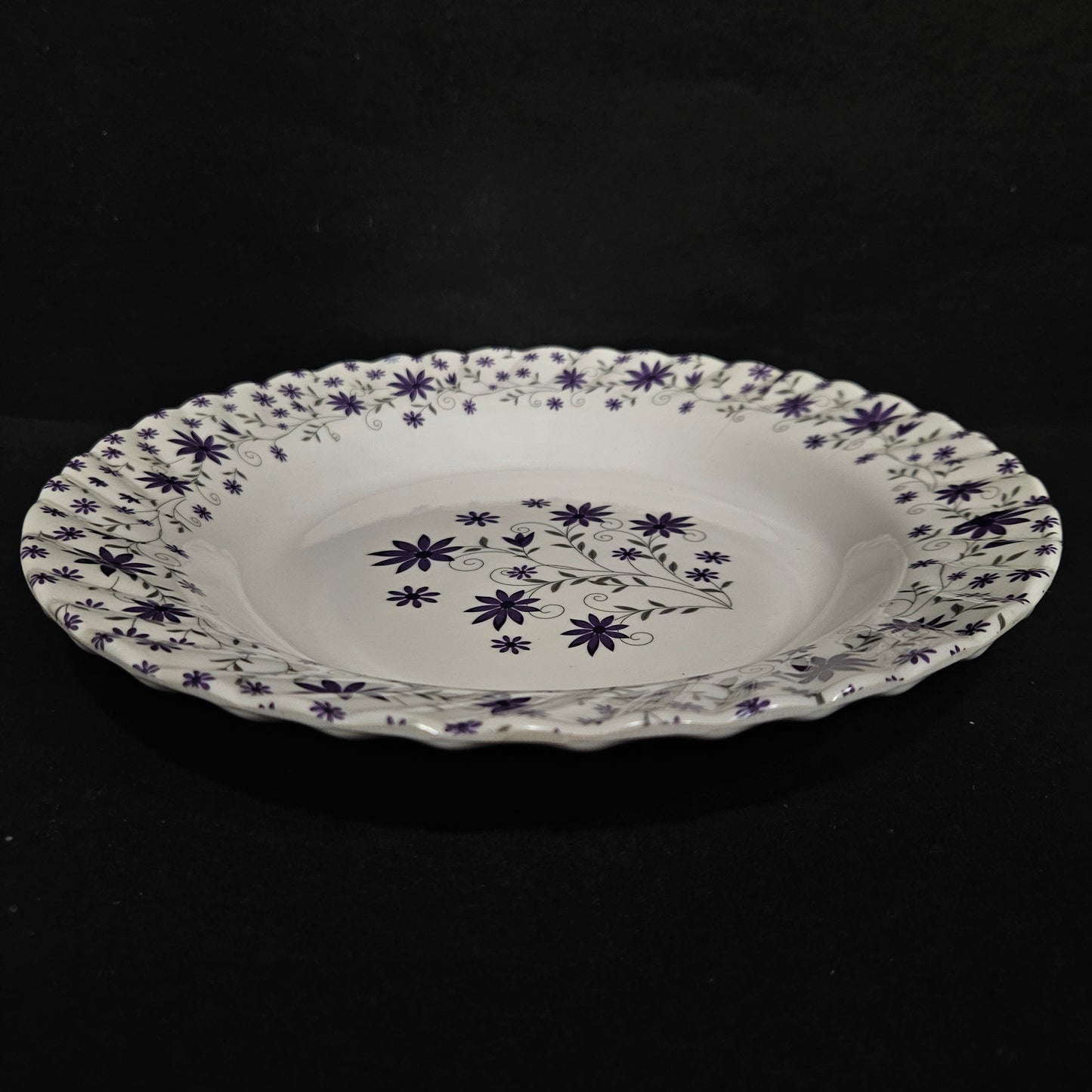 Melamine Glossy Finish Flowers Designer Serving Platter for Dining table Food Serving platter