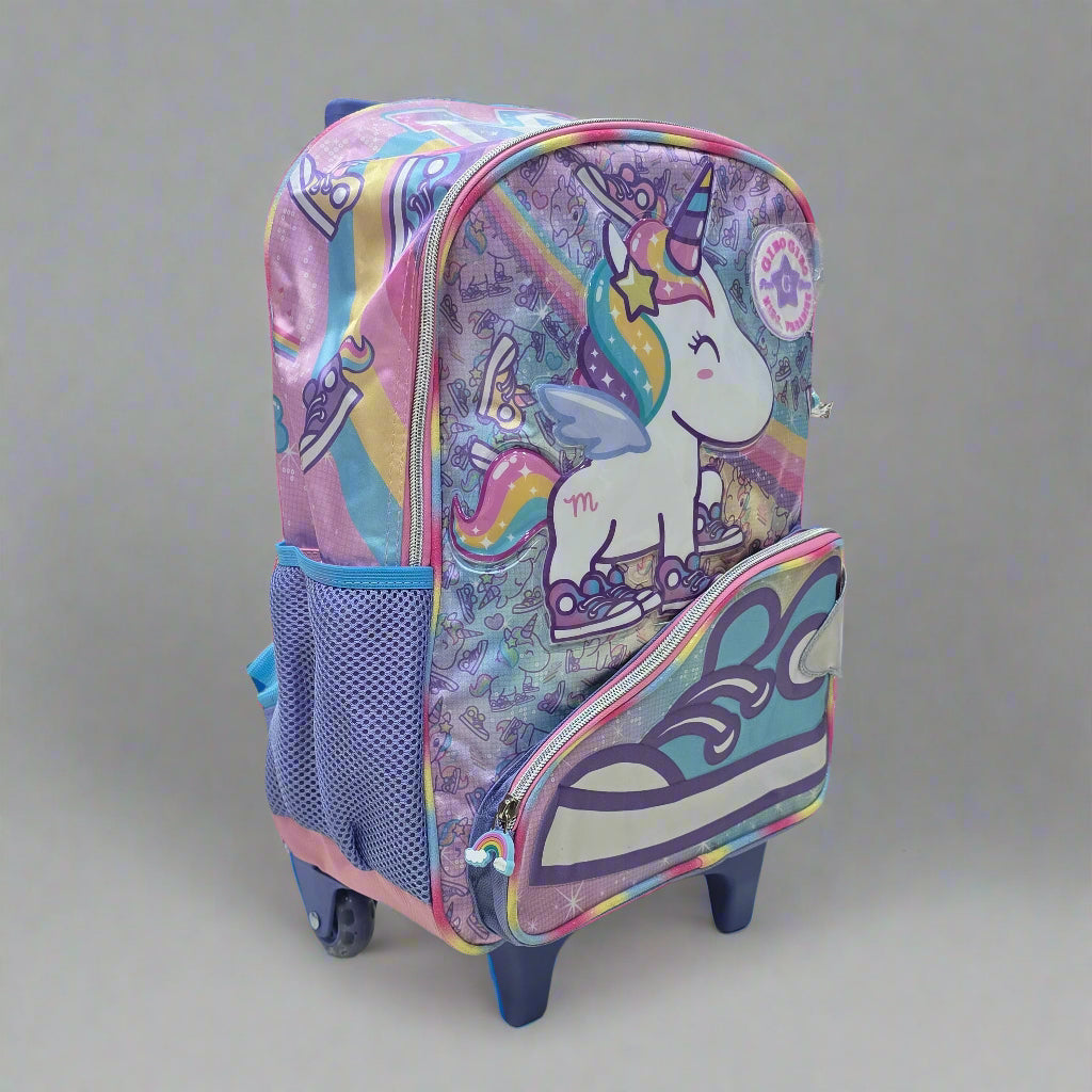 Unicorn trolley School bag