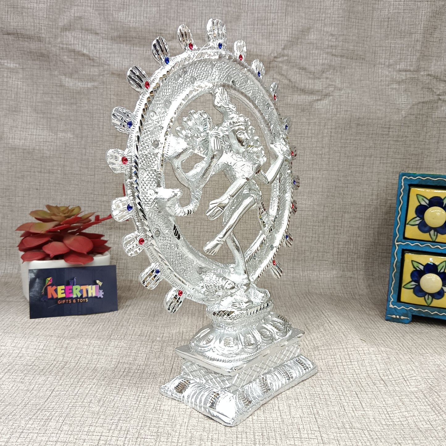 Natraj German silver idol