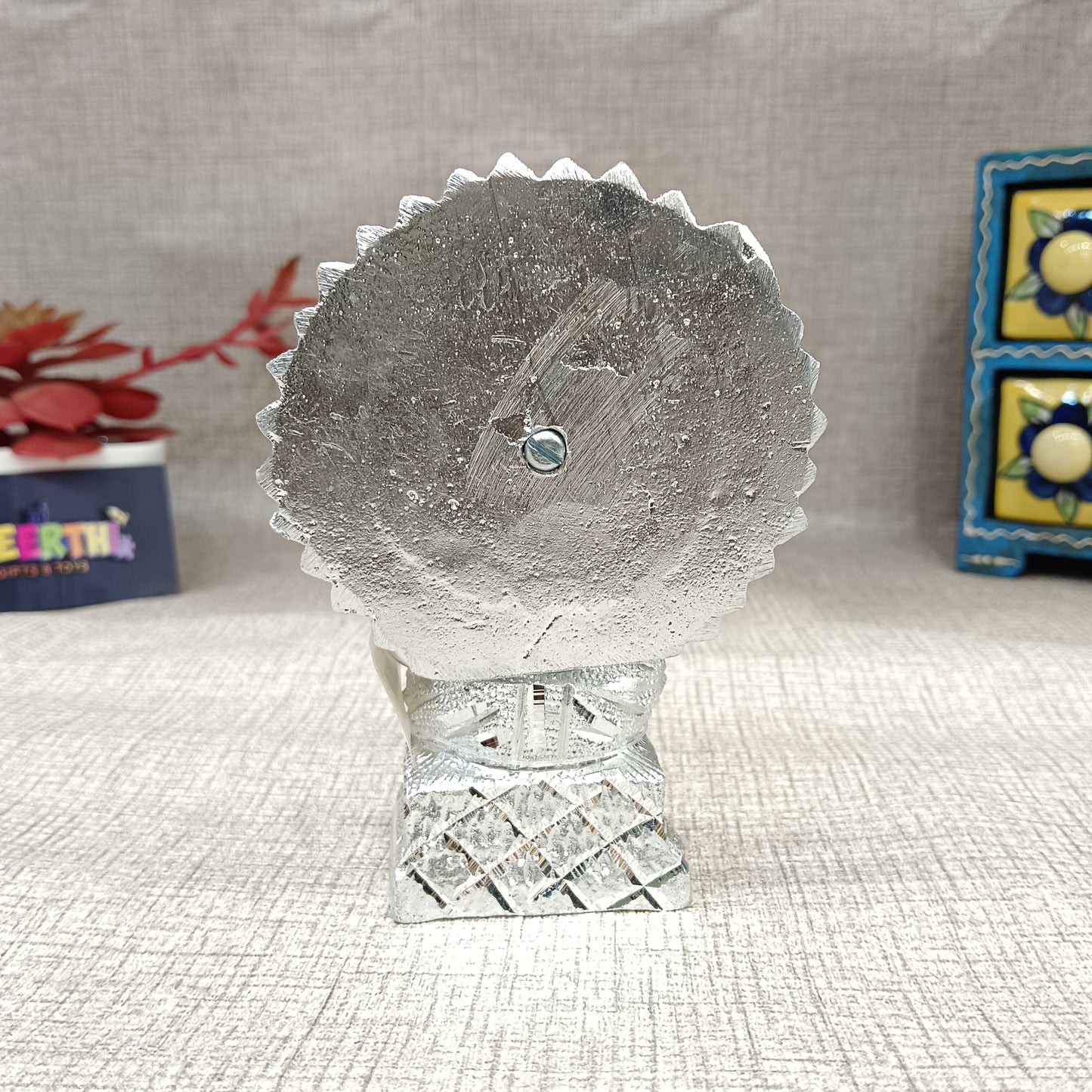 Saraswati Devi German silver idol