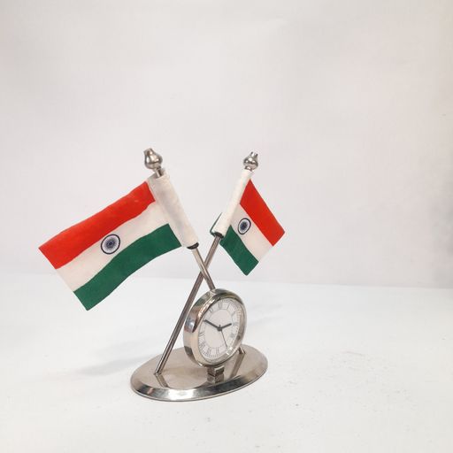 India flags with Clock