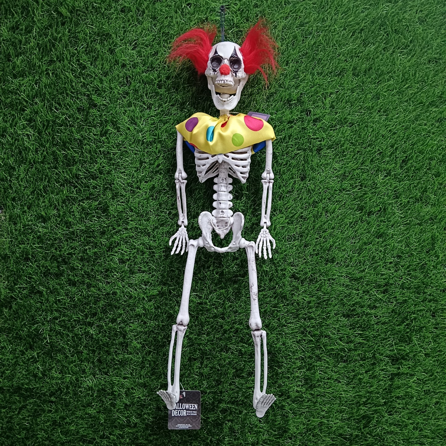 24 inch hanging skeleton clown