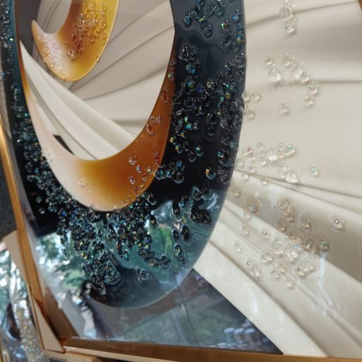 3 piece crystal wall frames