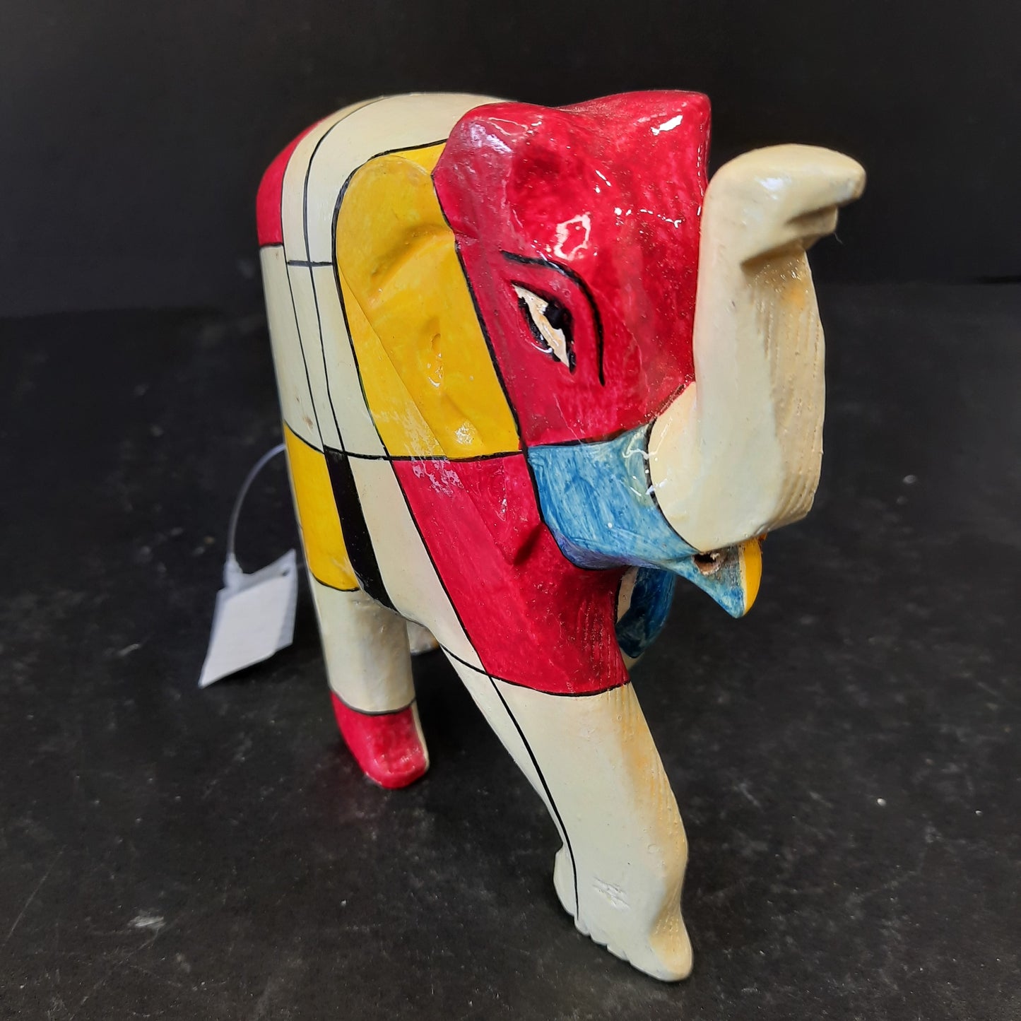 Wooden Elephant Mosaic Work