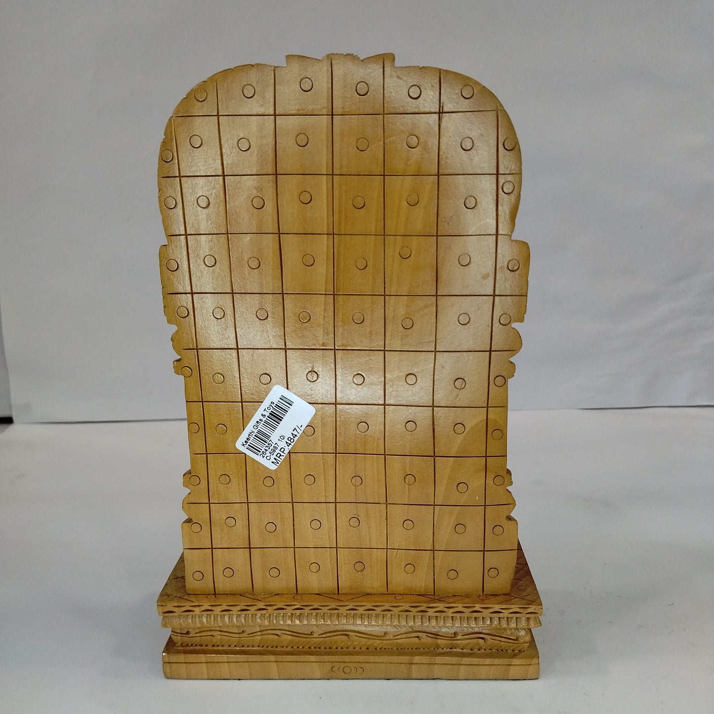 Wooden Tirupati Balaji on Base
