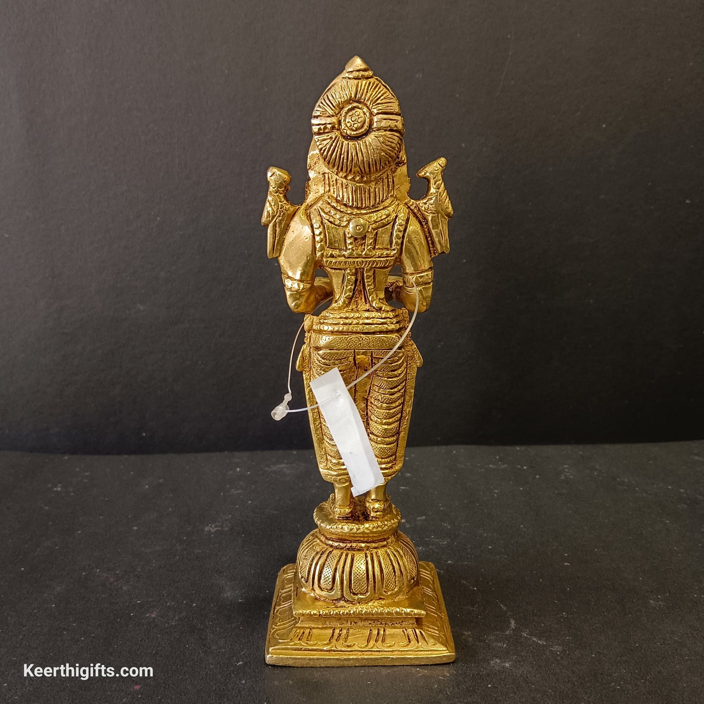 Diya lady standing idol brass antique