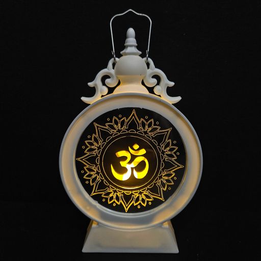 OM Chakra Table Night Lamp with Warm White Lights Perfect for Gifting on All Occasions