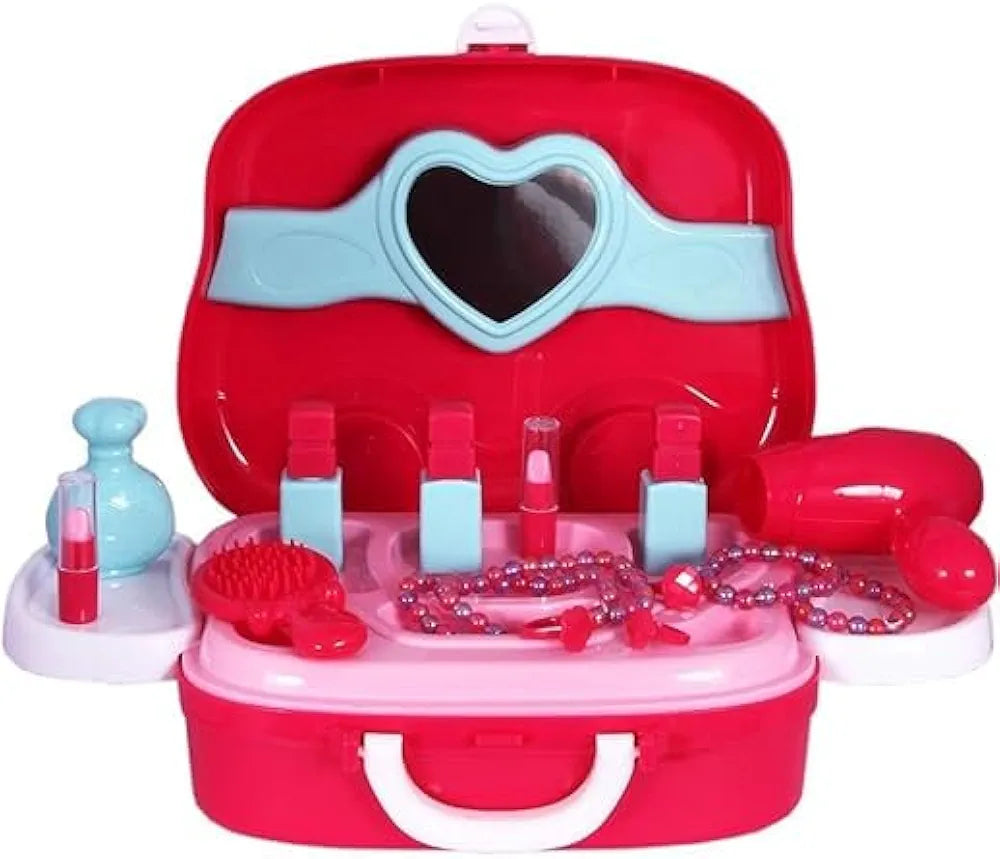 Toys Beauty Set Toys for Kids Age 3 years above Beauty Makeup Kit Pretend Play Cosmetic Set Toys Kids Role Games Tools Accessories Portable Suitcase