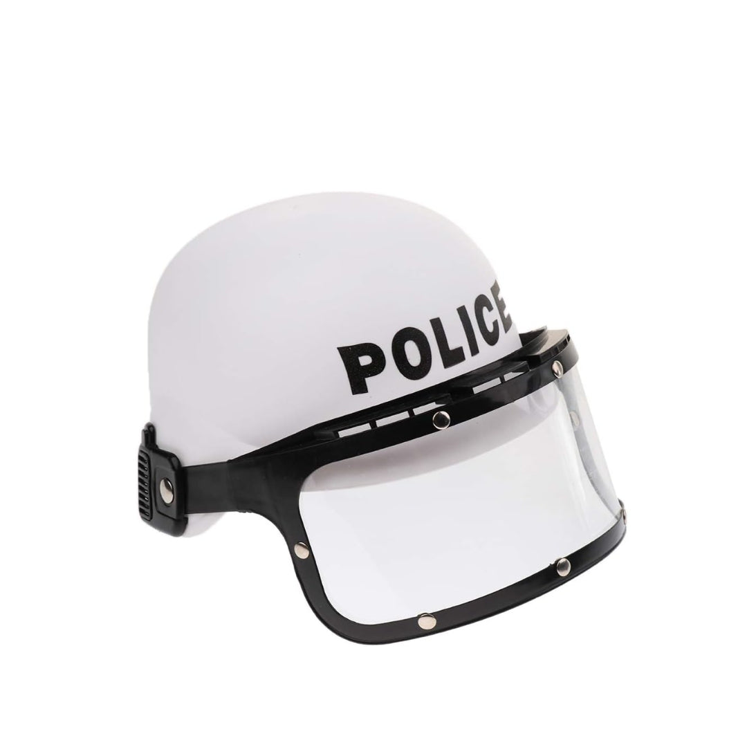 White Police Helmet