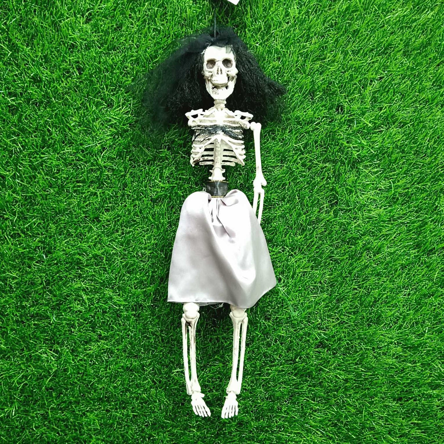 Pink Skirt Skeleton Hanging 16 inch
