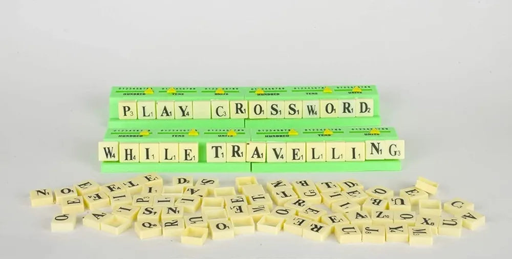 Travelling Crossword Scrabble Board Game Big Size Spelling Game for Kids and Adults Multi Player Board Game for Kids