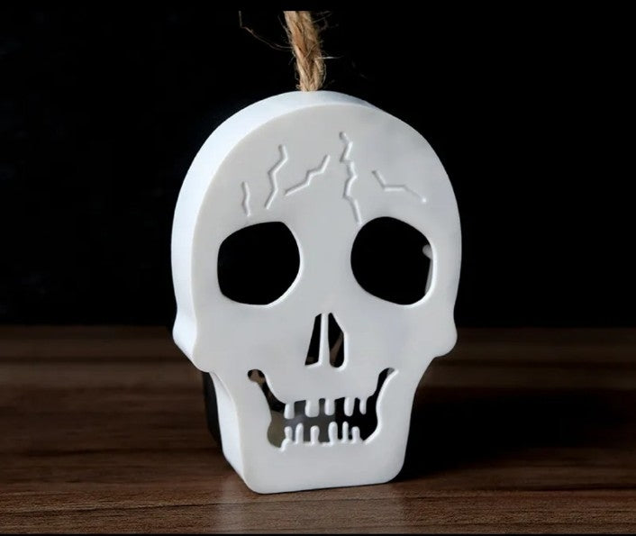 Halloween Skull with LED black and white