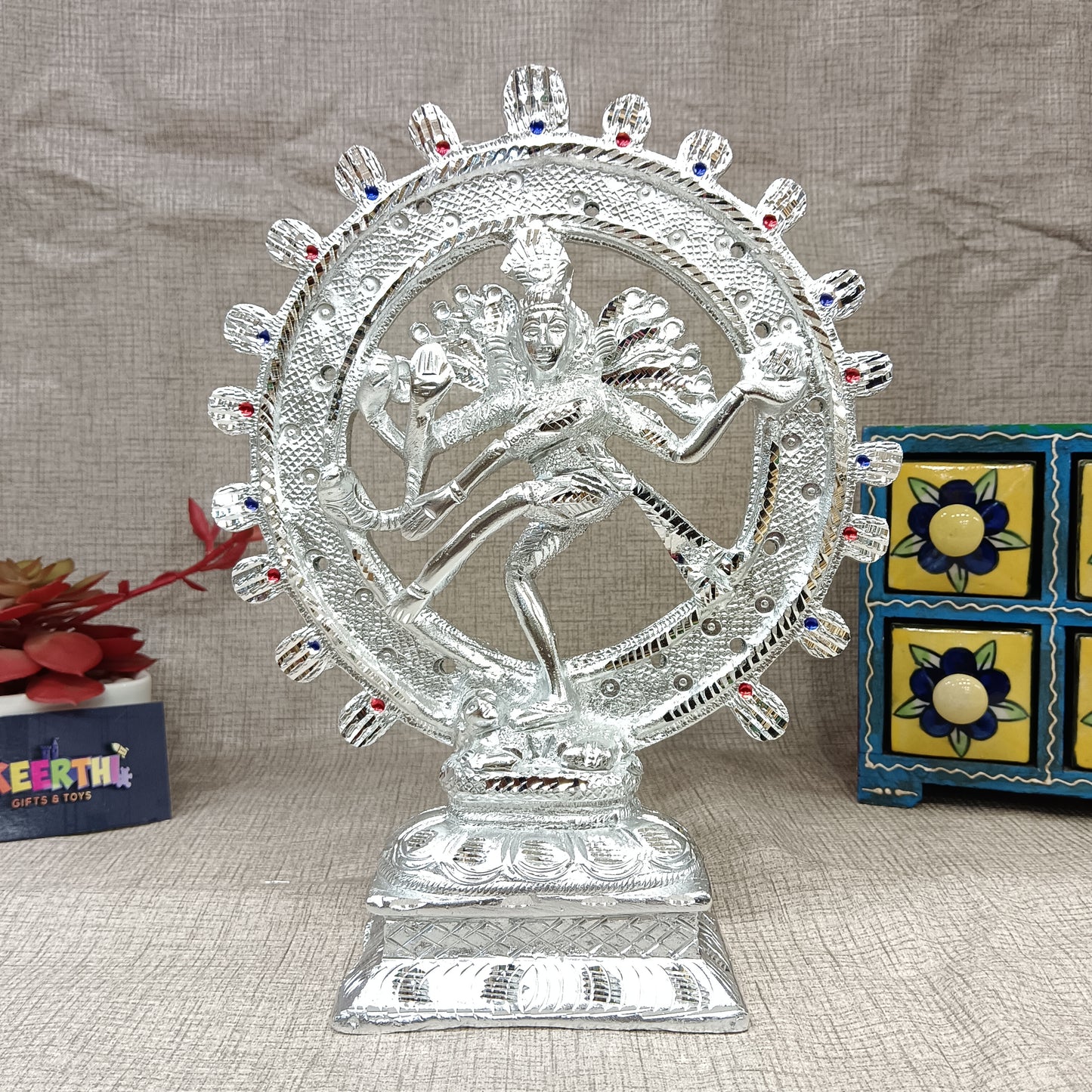 Natraj German silver idol