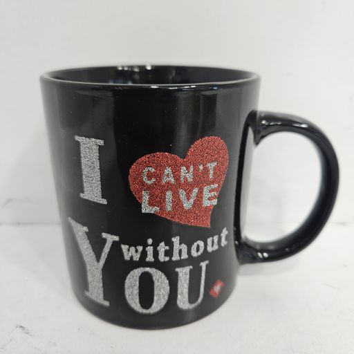 I cant live without you quote printed couple Ceramic mug for couples gifting purpose
