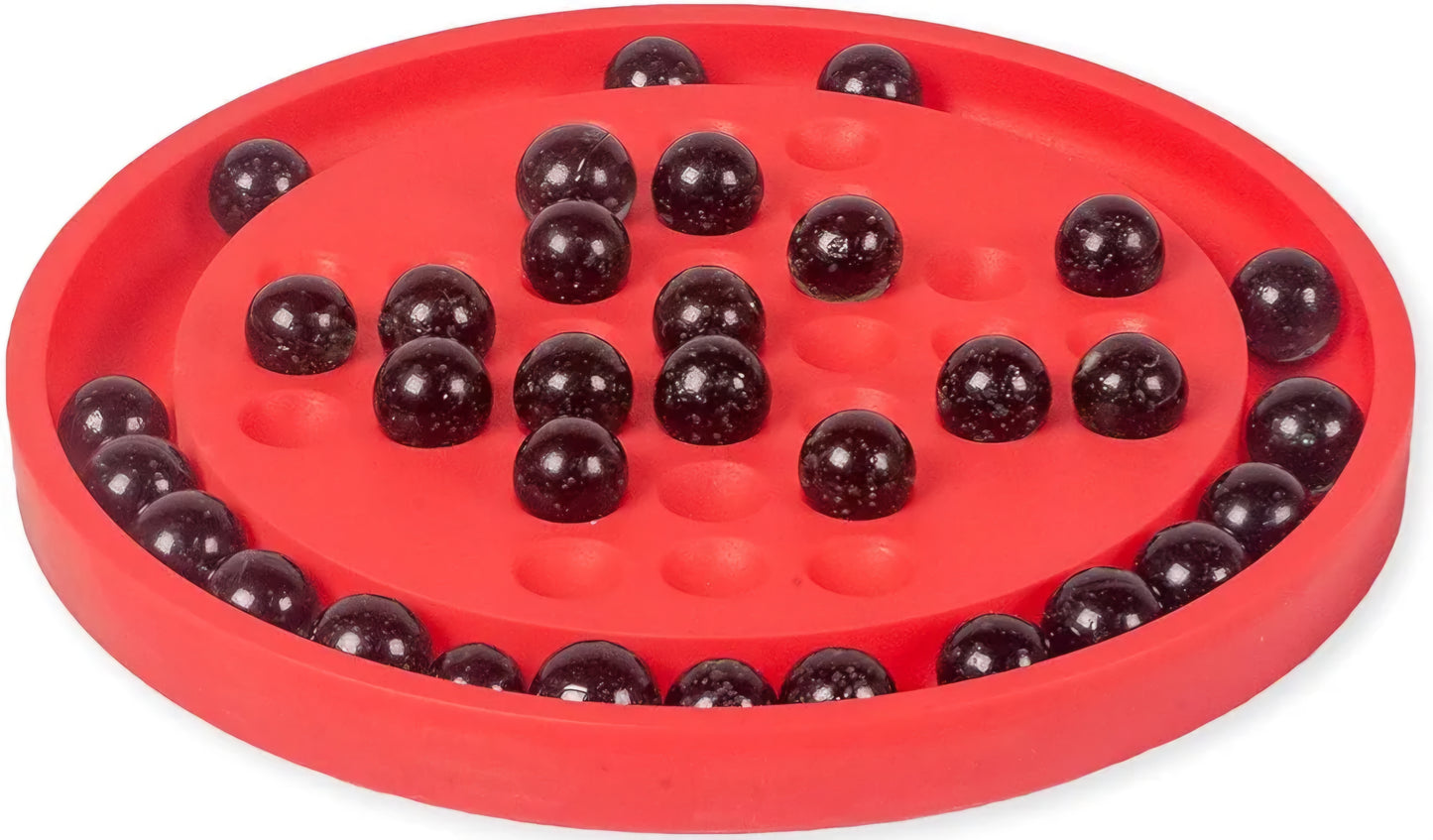 Brainvita Board Game with 32 Glass Marbles for 1Player Board Game Indoor Kids Brain Development Mind Challenging Jumbo Brainvita Game Multicolour