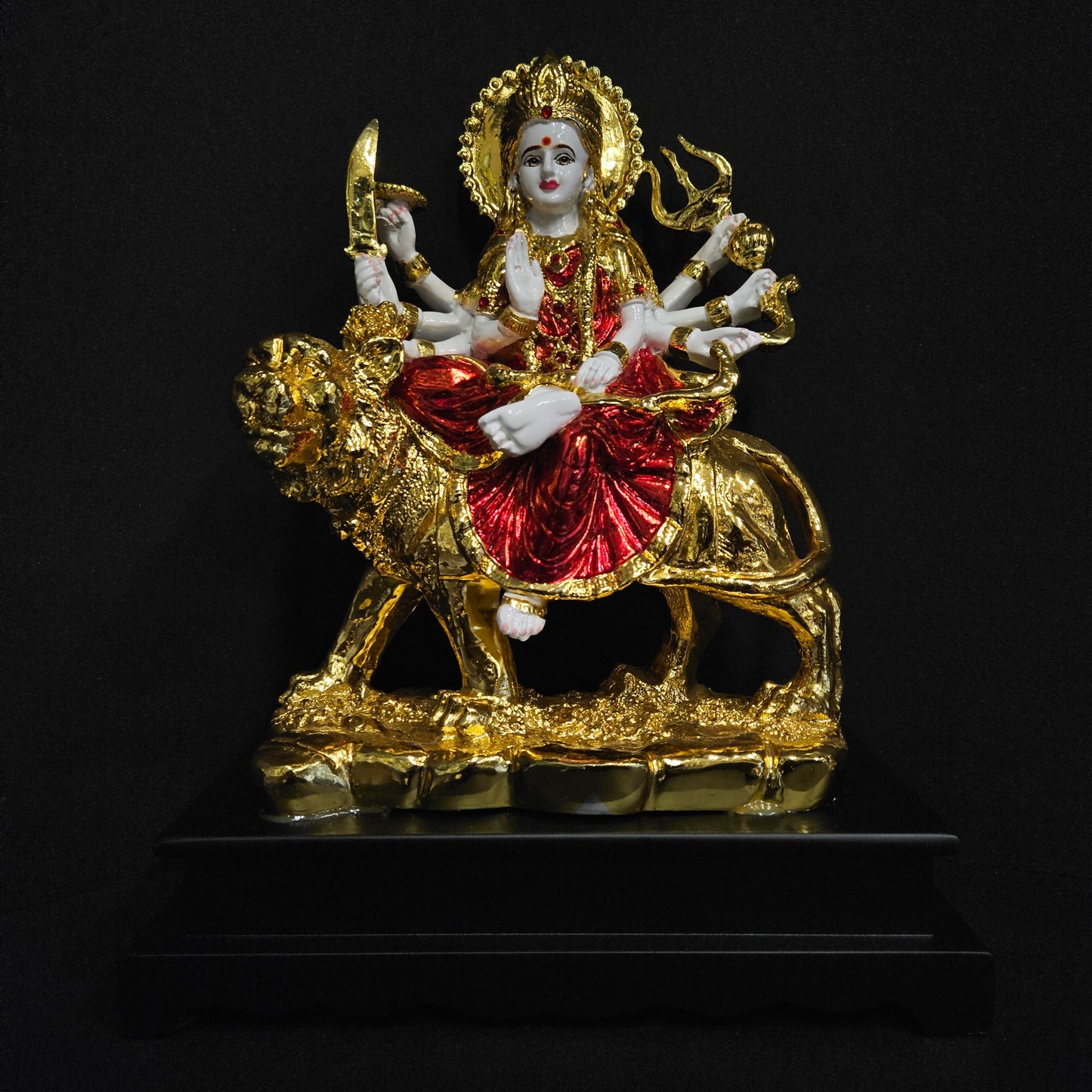 Decorative Gold plated Saraswati mata idol showpiece