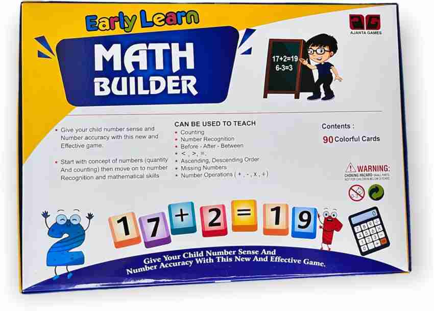 Early learn Math Builder Party and Fun Give your child number sense and Number accuracy with this creative And Effective Board Game