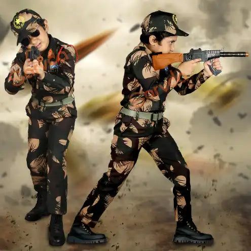 Army SP Fabric Shirt, Pant,Cap and Lenyard