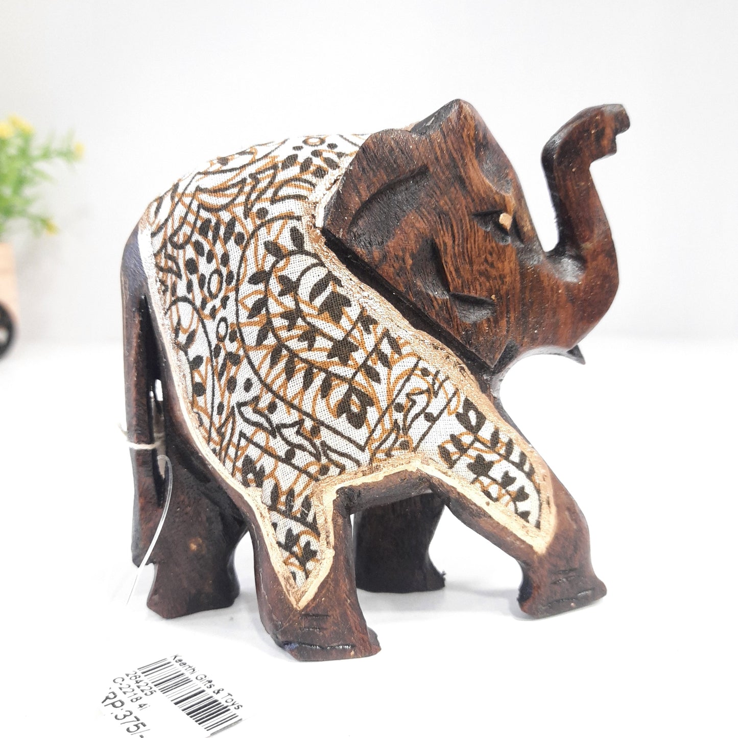 Wooden Elephant With Cloth