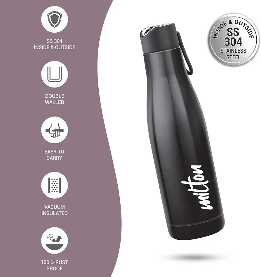 Milton Fame 1000 Thermosteel Vacuum Insulated Stainless Steel 24 Hours Hot and Cold Water Bottle