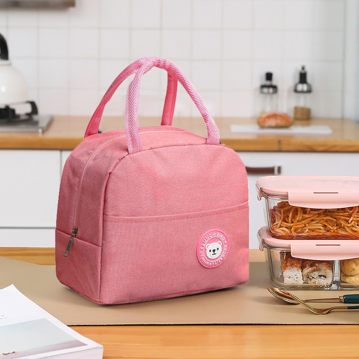 Insulated Travel Lunch/Tiffin/Storage Bag for Office, College & School Polyester, Regular Size keerthi toys rajahmudry