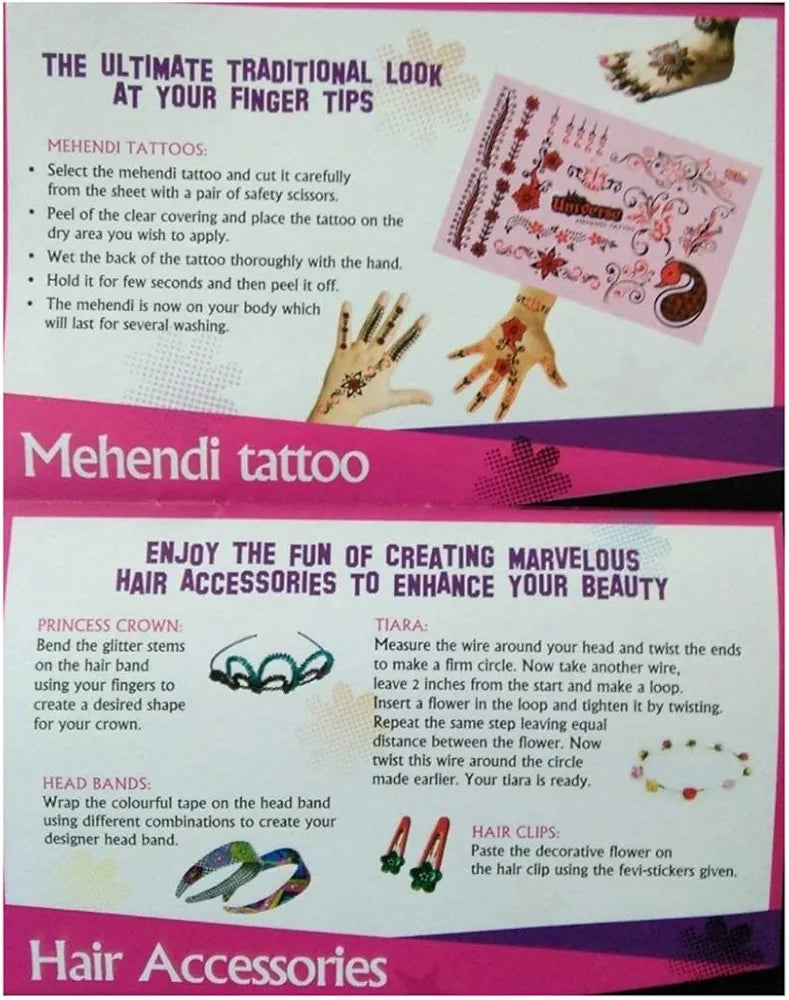 Miss Universe Beauty At Its Best Little Star 6 in 1 Combo Multicolor Art Kit for Girls Age Group 5 Years and Above