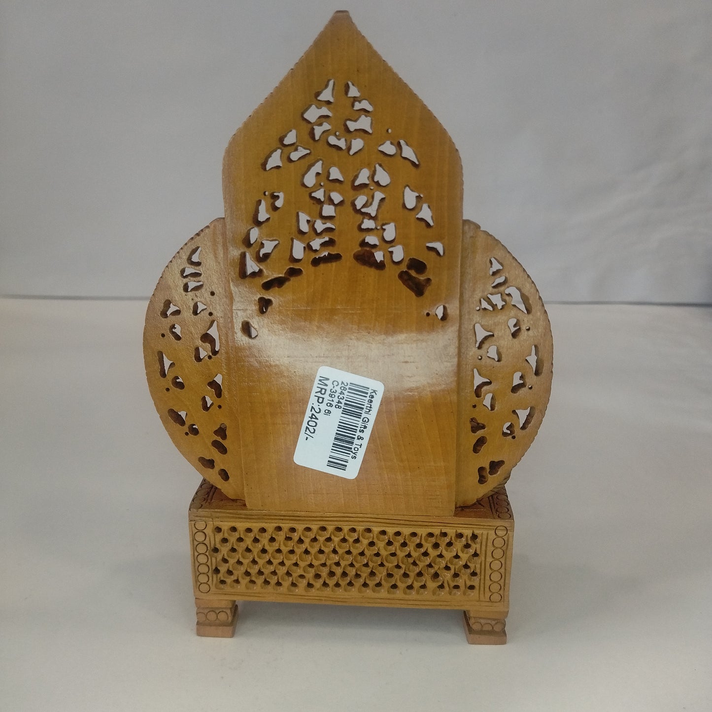Wooden God Figure on Box shoepiece