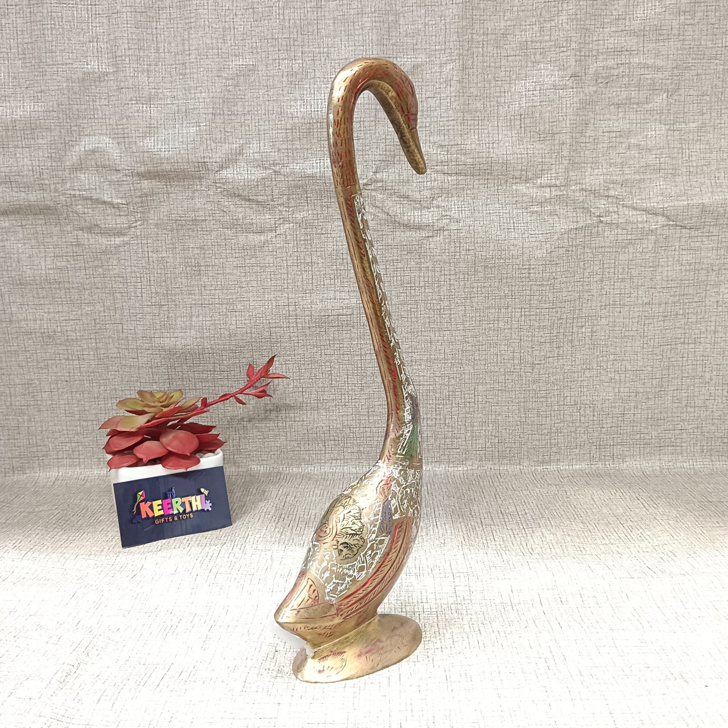 Brass Swan show piece