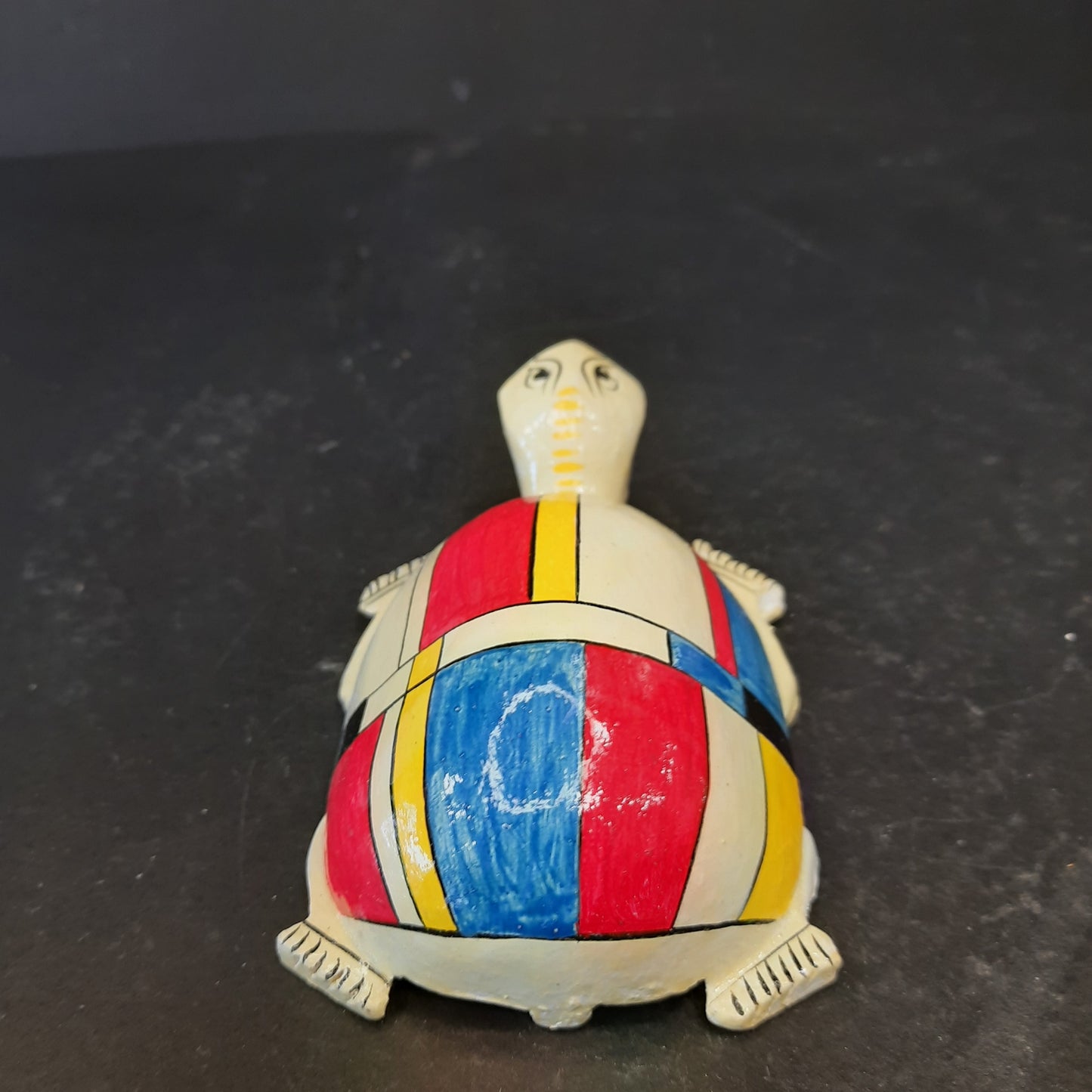 Wooden Turtle Mosaic Work