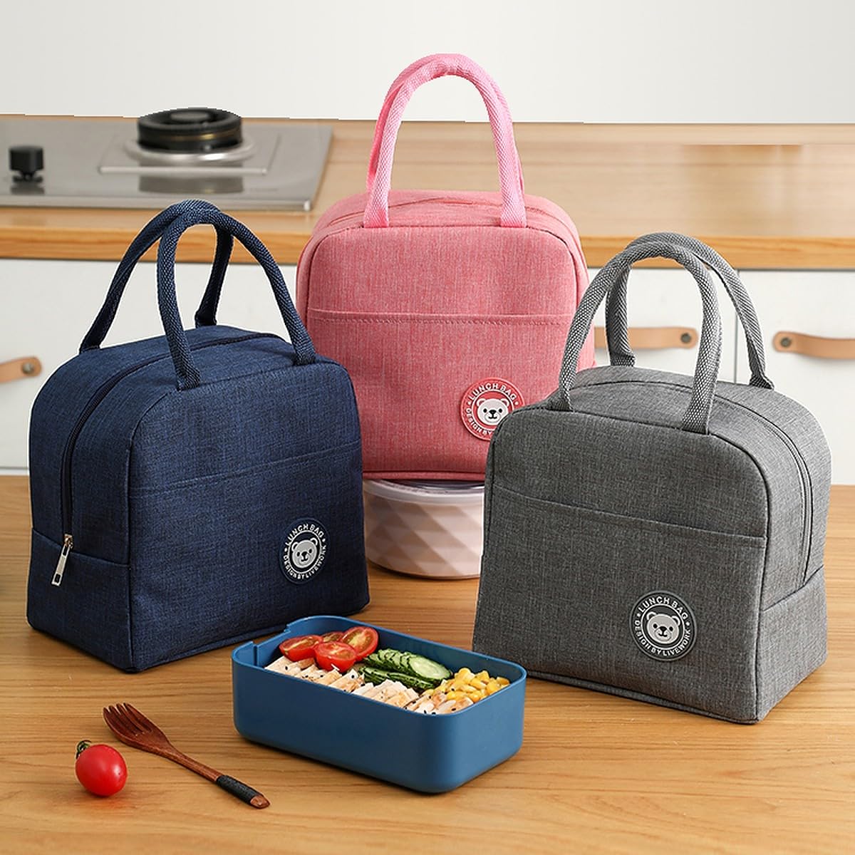 Insulated Travel Lunch/Tiffin/Storage Bag for Office, College & School Polyester, Regular Size keerthi toys rajahmudry