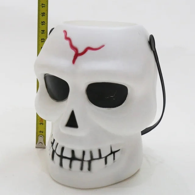 Trick or treat fake Skull bucket