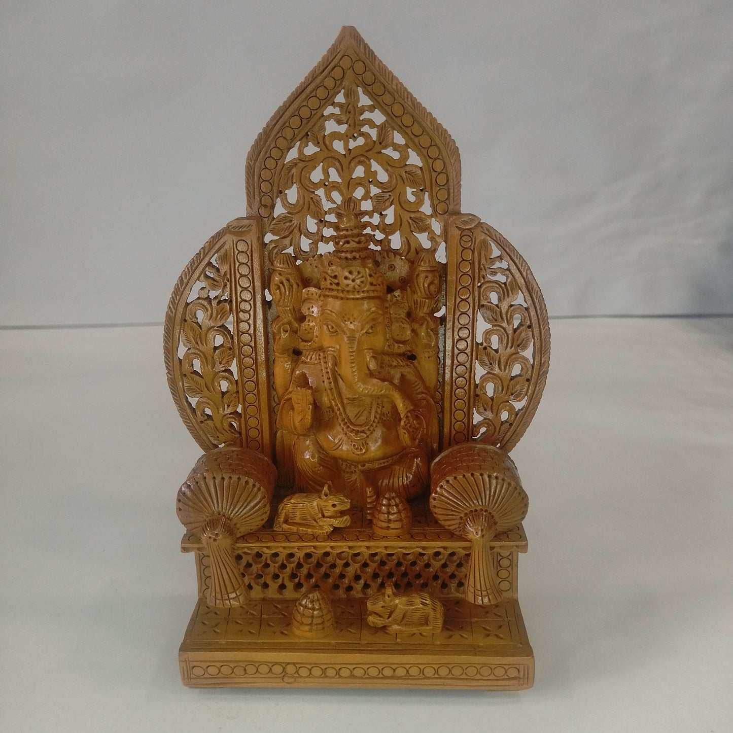 Wooden God Figure on Box shoepiece