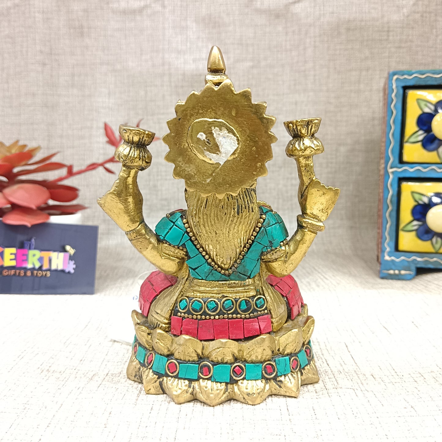 Lakshmi Devi brass idol