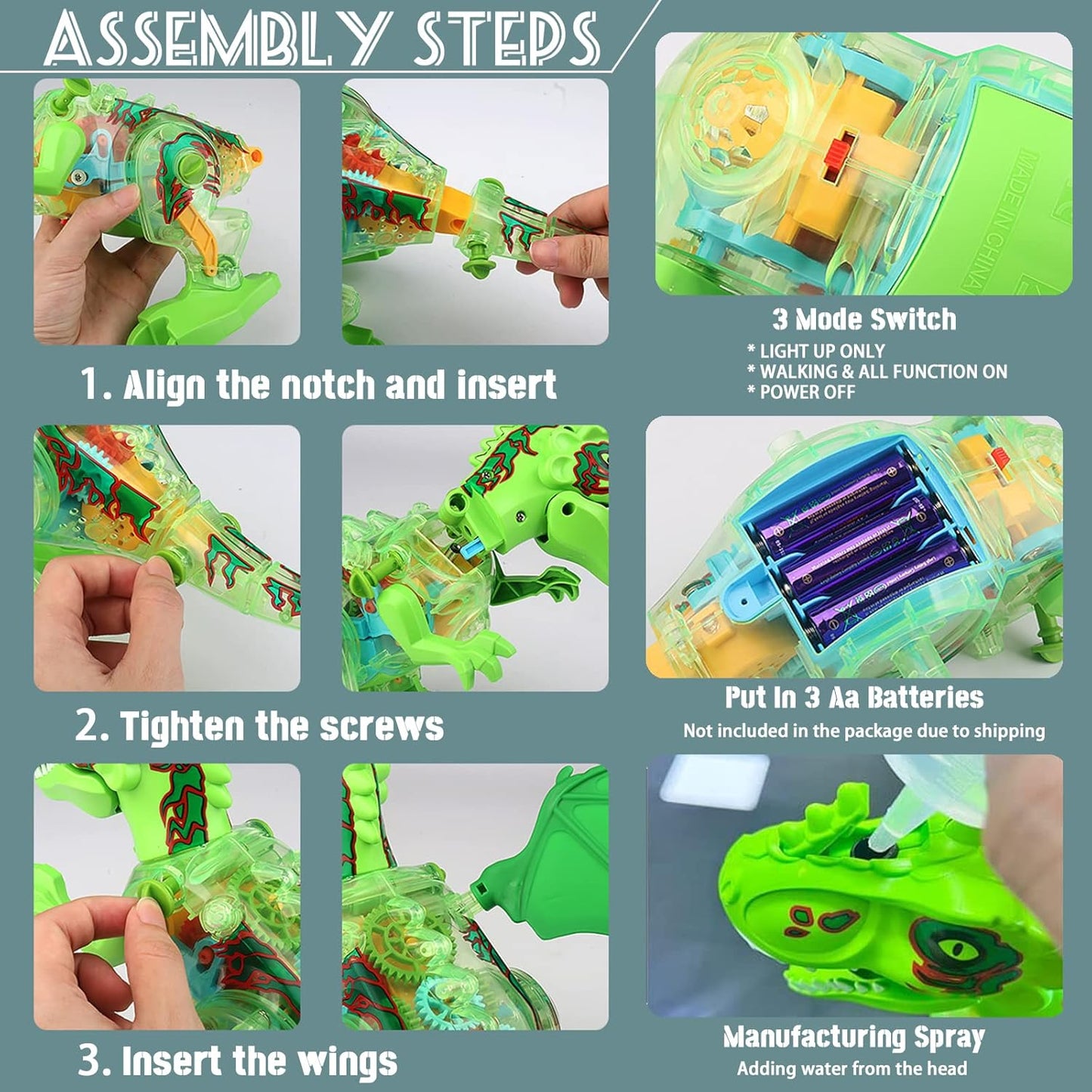 DIY Dinosaur Musical Light Up Toy