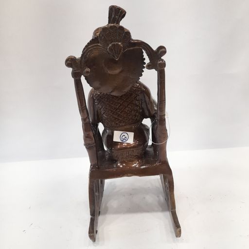 Brass Chair ganesh idol