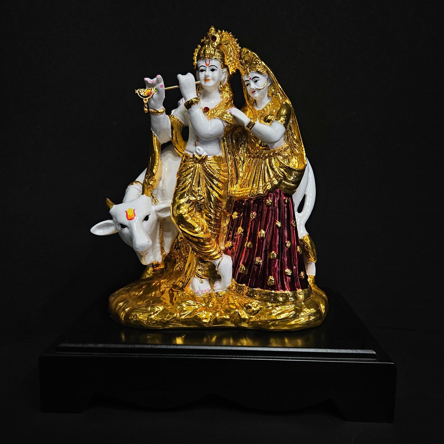 Lord Radha Krishna Idol Spiritual Puja Vastu Showpiece Fegurine