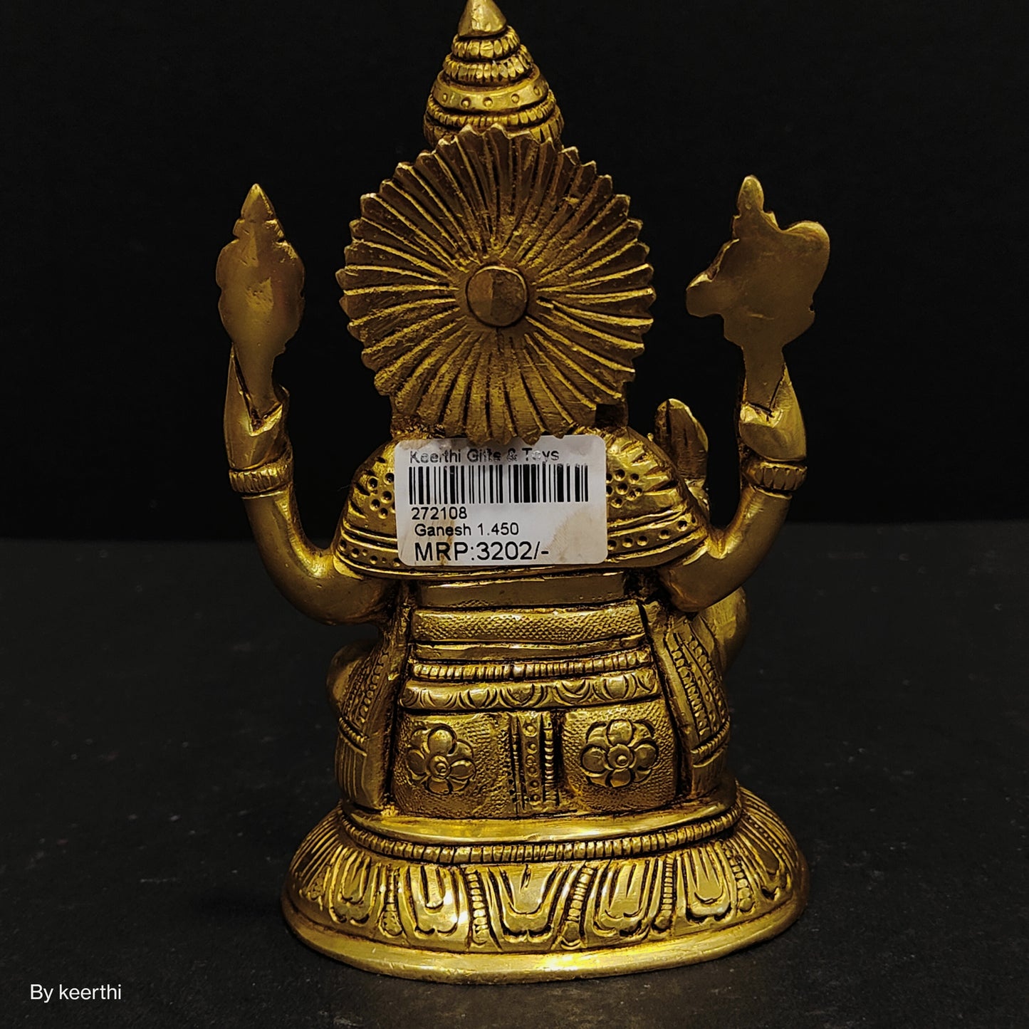 Brass Ganesha Statue, Ganesha for Alter, Vinayak Statue, Hindu Elephant God figure, Ganpati idol