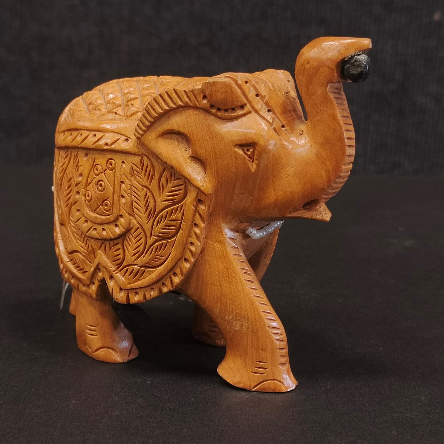 Wooden Elephant Fat With black Ball