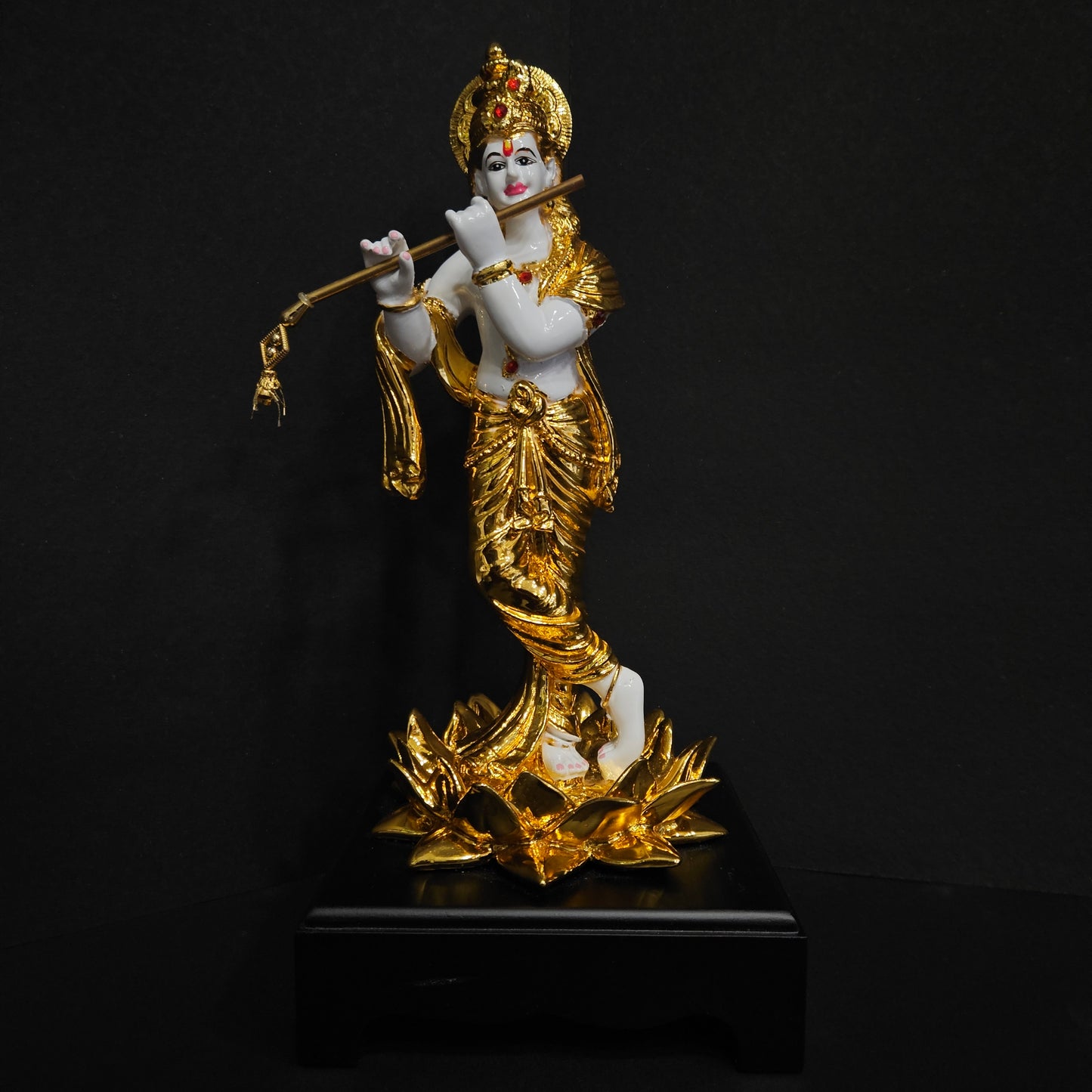 Decorative Gold plated lord Krishna Idol showpiece